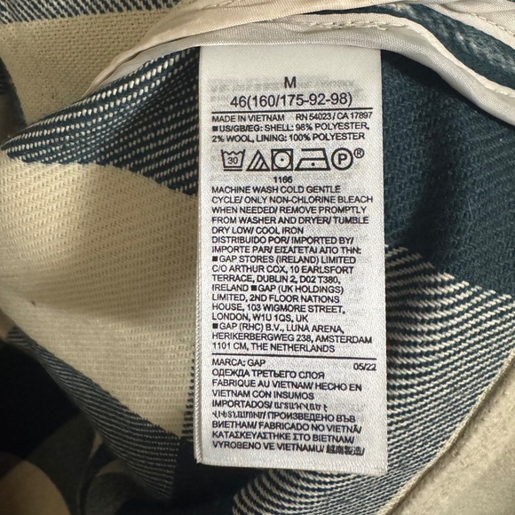 Women’s Gap Plaid Shacket Size M - Picture 6 of 8